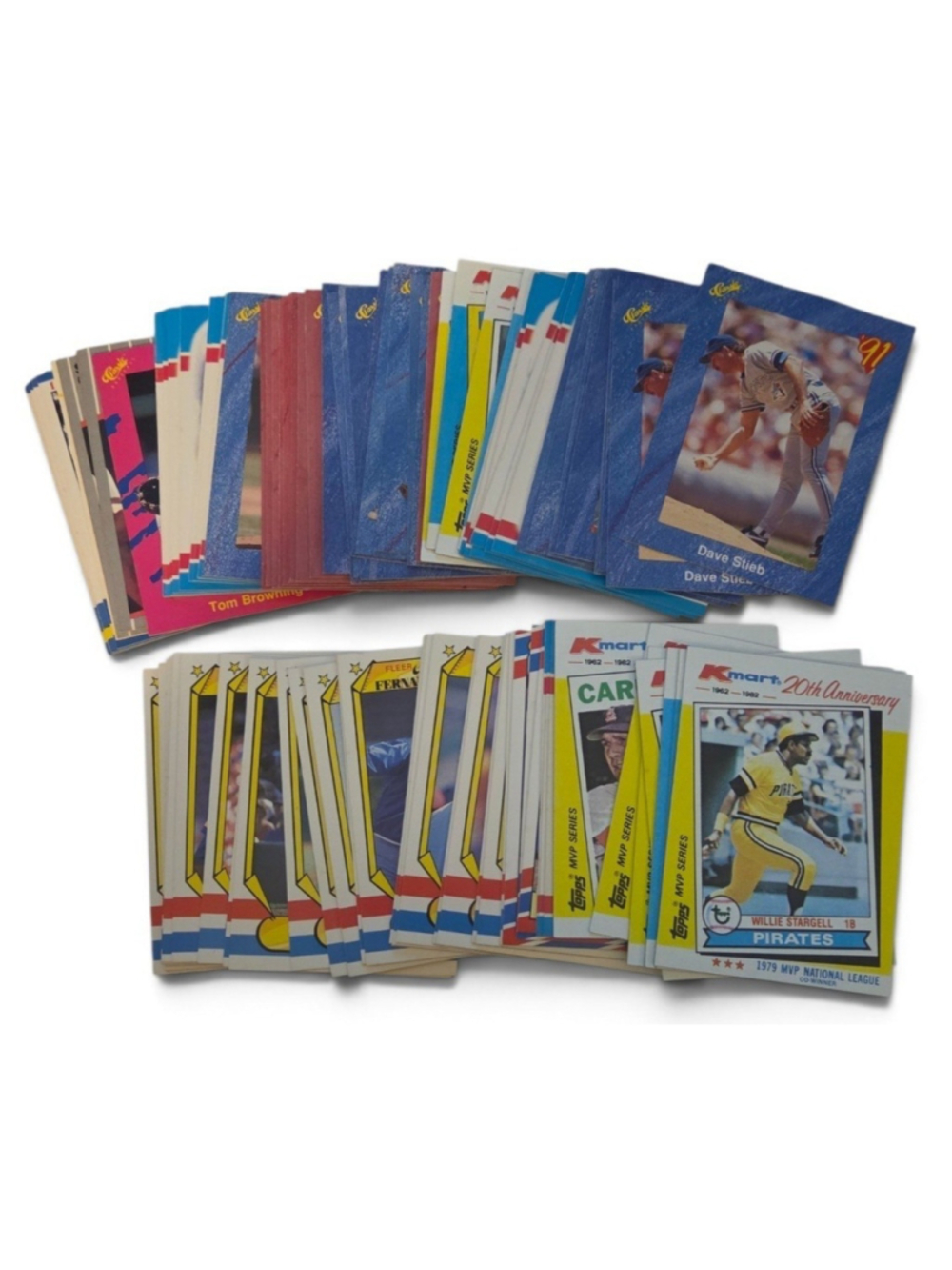 Lot Of 100 Mixed Baseball Cards 1980's